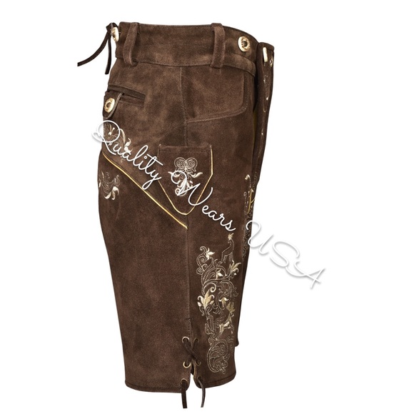 Men Oktoberfest Authentic lederhosen shorts - Picture 6 of 6